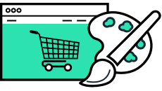 Icon custom design for online shop