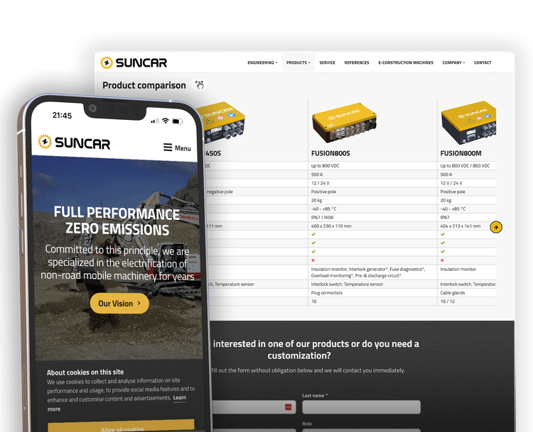 Suncar AG Branding & website