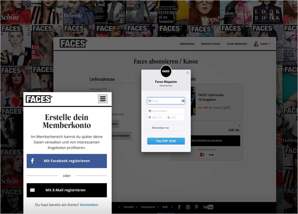 Bildschirmfoto Faces Magazin Cover Generator
