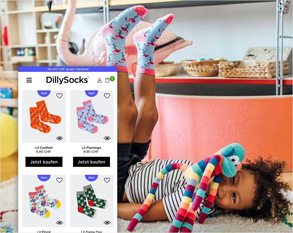 Dillysocks E-Commerce Fallstudie Bild 03